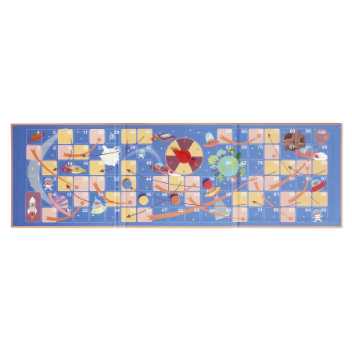 Magnetic travel game - into space with snakes and ladders
